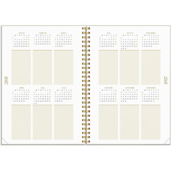 Burde 27227410 Essentials ugekalender A5 tekstilpræg
