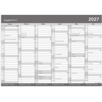 Mayland 27268000 Basic kontorkalender grå A4