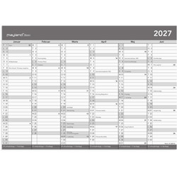 Mayland 27268000 Basic kontorkalender grå A4