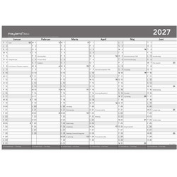 Mayland 27268800 kontorkalender grå A2