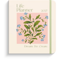 Burde 93121727 Life Planner Flowers 17x21cm