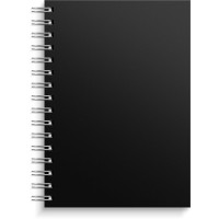 Mayland notesbog A5 linjeret 150ark 70g Sort
