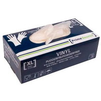 Prime Source vinylhandsker str. XL hvid 100stk