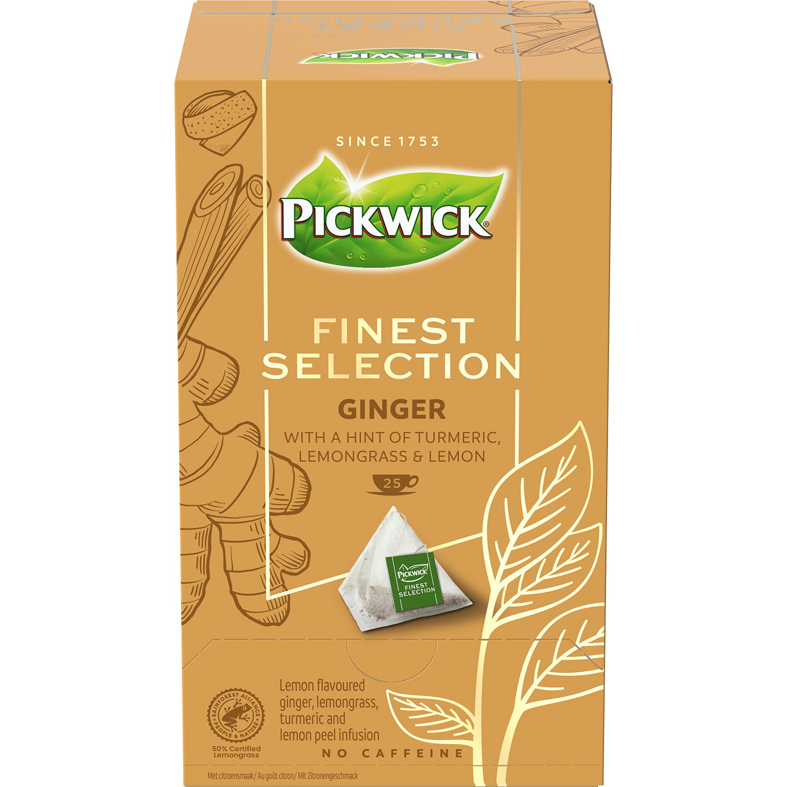 4 x Pickwick Finest Ginger 25 tebreve