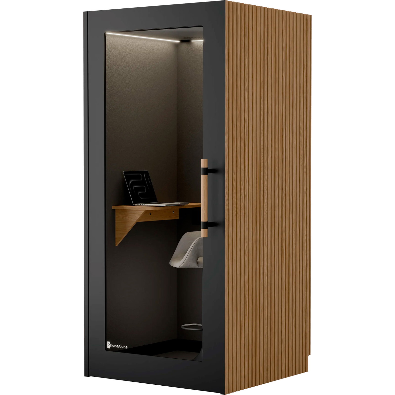 PhoneAlone X-105 telefonboks Premium Sort/Eg