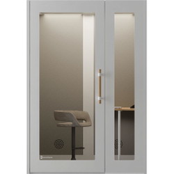 PhoneAlone X-401 arbejdsboks Premium Hvid/Eg