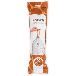 Brabantia X affaldsposer 10-12L hvid 20stk