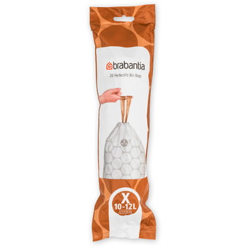 Brabantia X affaldsposer 10-12L hvid 20stk
