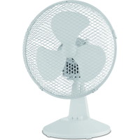 Senz bordventilator Ø22cm roterbar hvid