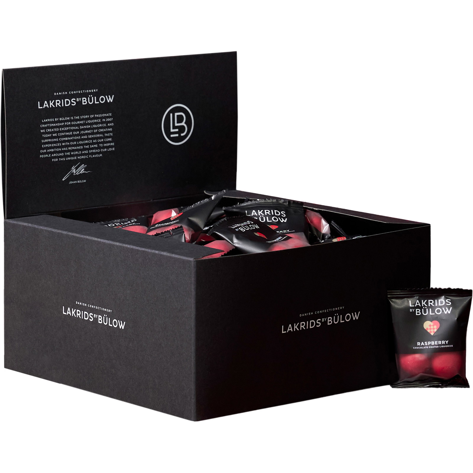 Lakrids by Bülow Box of Minis Crispy Raspberry 60ps