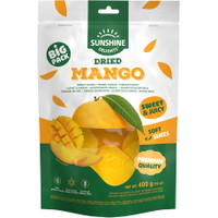 Sunshine Delights tørret mango skiveskåret 400g