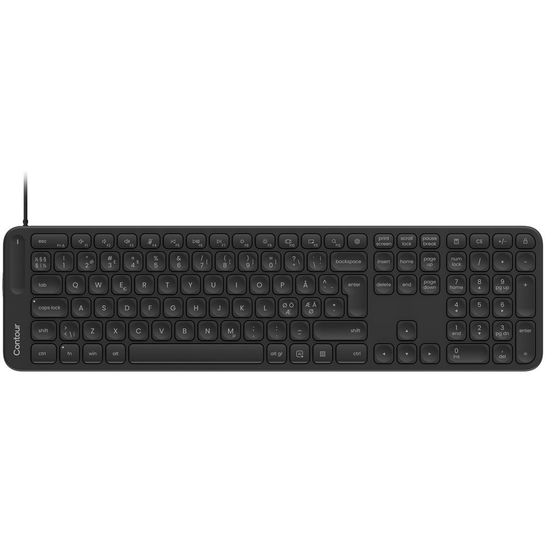 Contour Balance Full-Size tastatur kablet sort