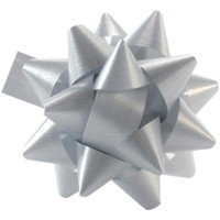 Gavesløjfe m/klæb Ø75mm Sølv 200stk