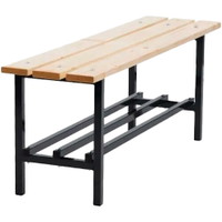 Bænk fritstående m/skohylde 1100x320x430mm