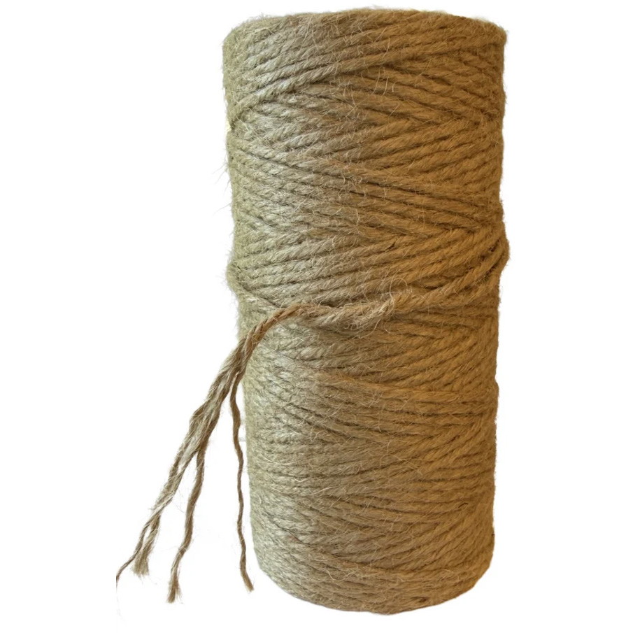 Bindegarn Jute 4-slået Ø2,1mm 170m Natur