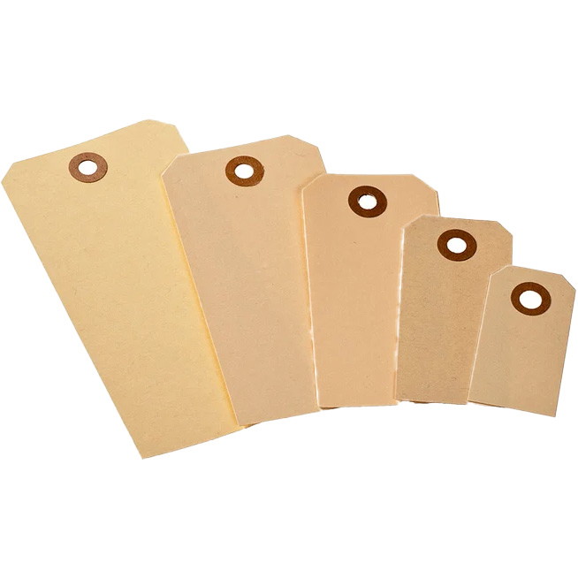 Manillamærke 70x140mm A7 Natur 1000stk