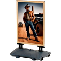 Gadeskilt Wind-Pro A1 Light Wood/Grå Waterbase