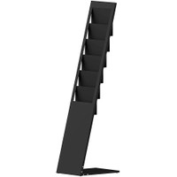Brochurestander Design A4/M65 6/12rum Sort