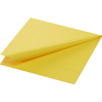 Duni Tissue servietter 24x24cm 3-lags gul 250stk