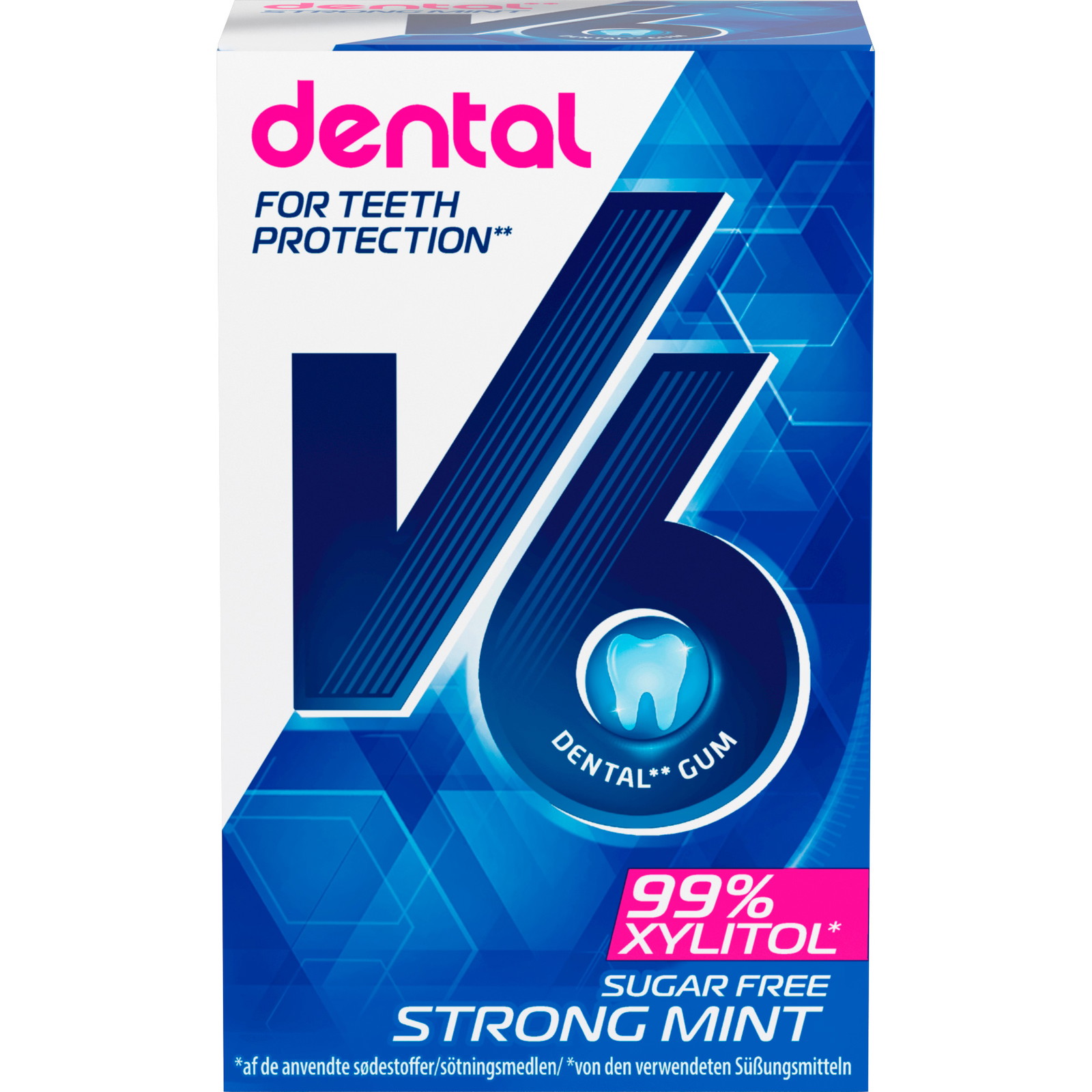 V6 Strong Mint tyggegummi 50stk