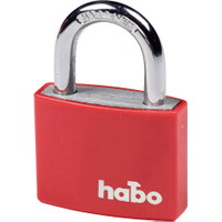 Habo 703-40 hængelås 43mm Rød
