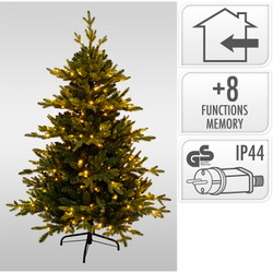 Naturtro kunstigt juletræ m/LED H150xØ95cm 1260 spidser