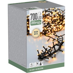 Lyskæde klyngelys 14m 700 LED Varm hvid