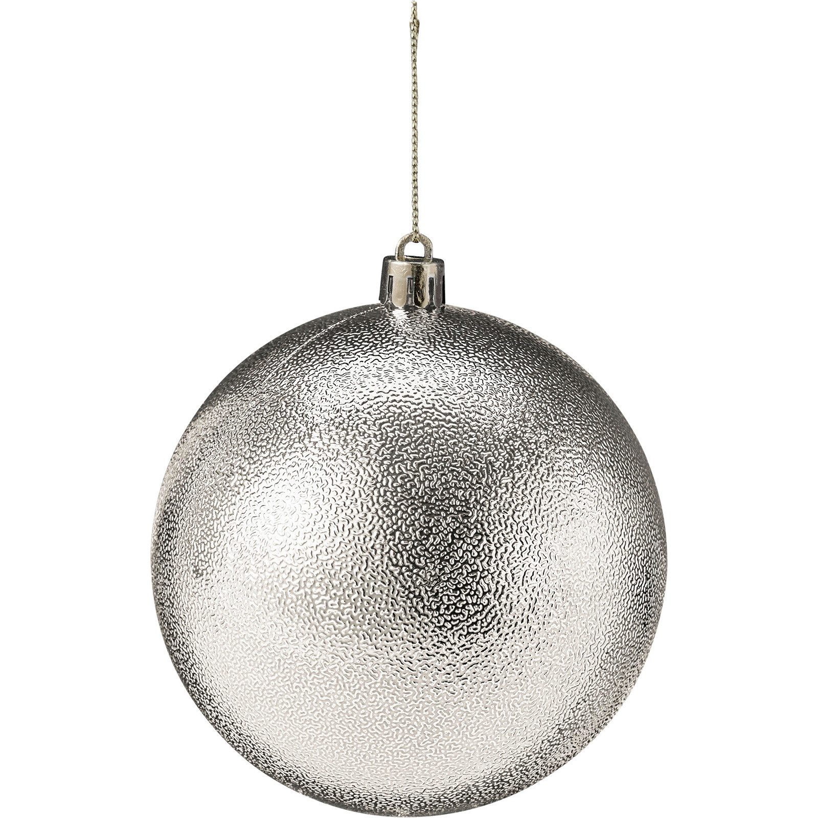 Julekugler PS Ø4-8cm Sølv 100stk