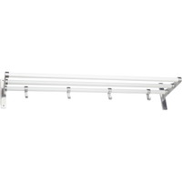 Elegant hattehylde 600mm Alu/Hvid