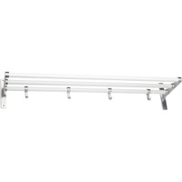 Elegant hattehylde 1000mm Alu/Hvid