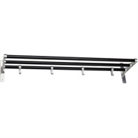 Elegant hattehylde 600mm Alu/Sort