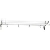 Elegant Plus hattehylde 1000mm Alu/Hvid