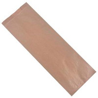 Grovbrødspose ribbet 160x450+20mm 50g Brun 500stk