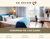 GoDream gavekort Scandic hotelophold