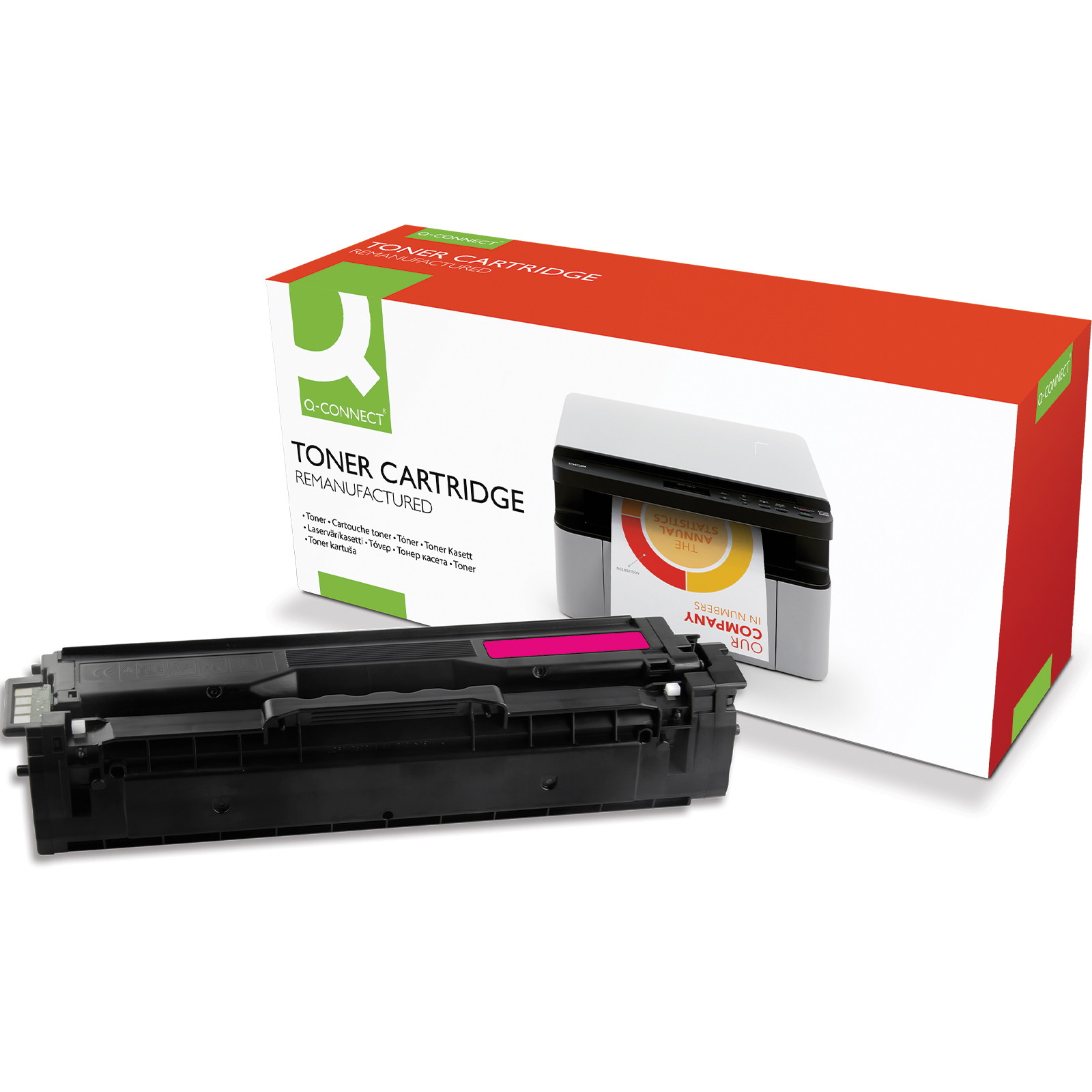 Q-connect CLT-M504S magenta lasertoner, 1.800 sider