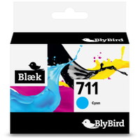 BlyBird 711 CZ130A Cyan Blækpatron, 29 ml