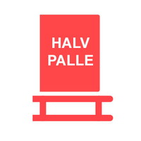 Pakkes på halvpalle
