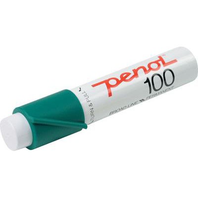 Penol 100 marker med 10 mm bred spids i farven grøn