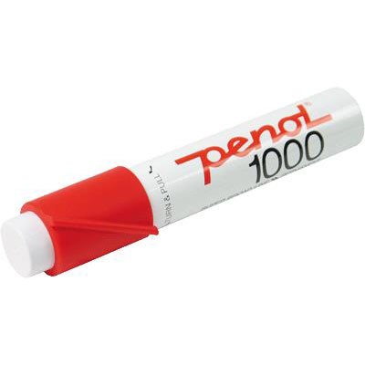 Penol 1000 marker med 16 mm firkantet spids i farven rød