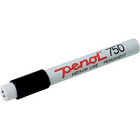 Penol 750 marker med 5 mm firkantet spids i farven sort