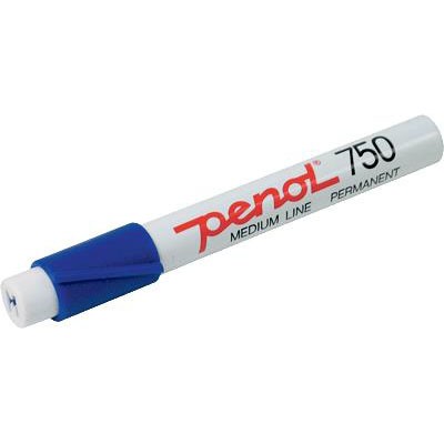 Penol 750 marker med 5 mm firkantet spids i farven blå